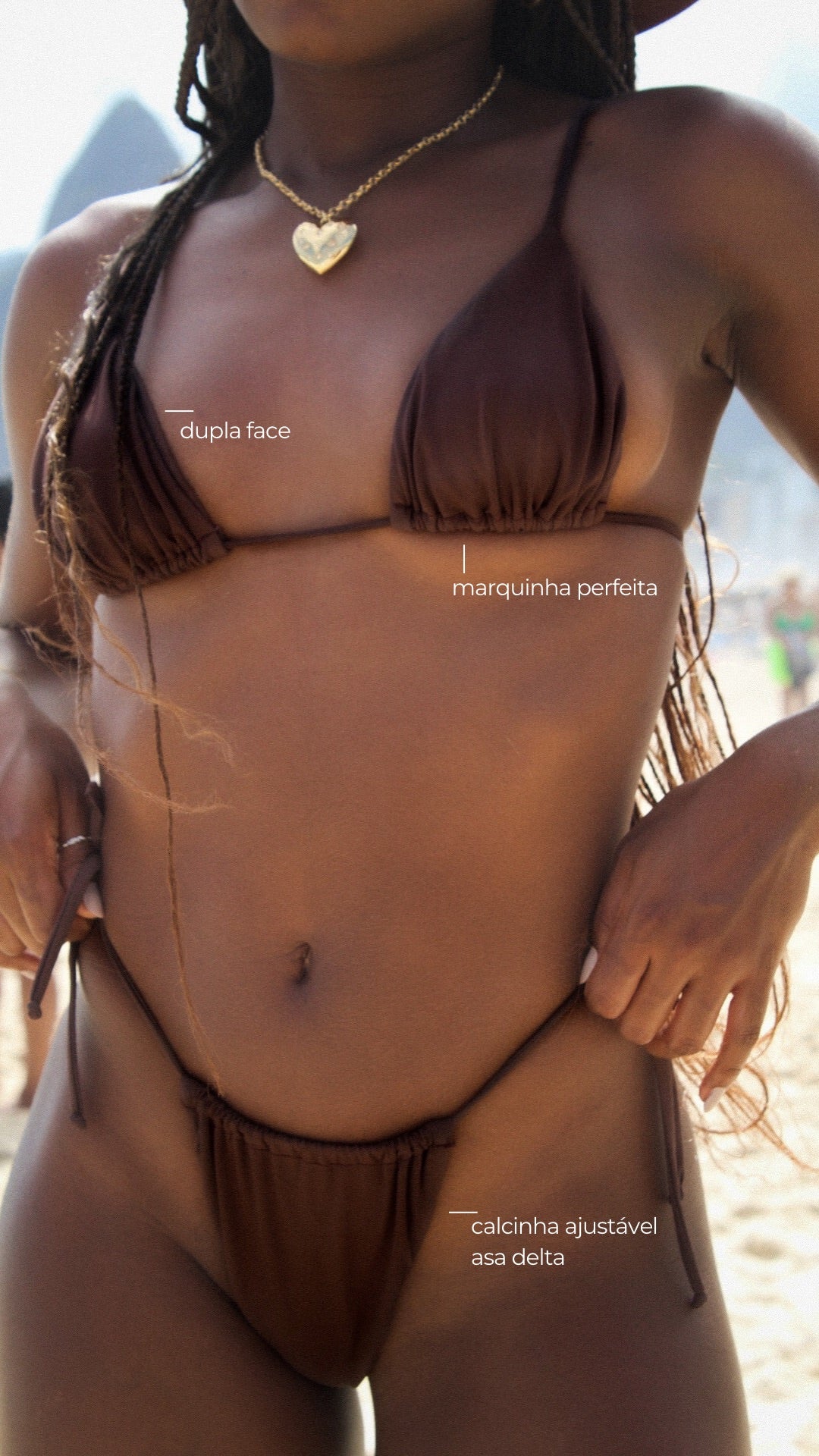 Conjunto serene marrom